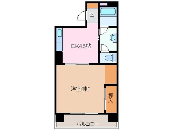 近鉄四日市駅 徒歩7分 2階の物件間取画像